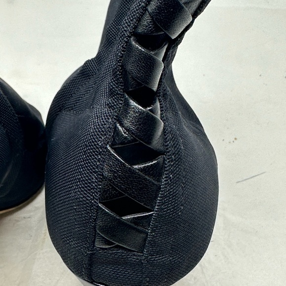 Jimmy Choo Black Mesh Driana Peeps Toes Booties Size 37 - Picture 2 of 15